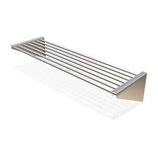 Stainless Steel Wall Shelving with box section brackets