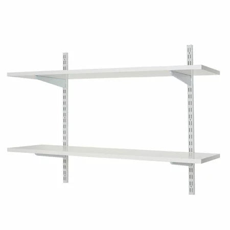 Stainless Steel Wall Shelving with box section brackets
